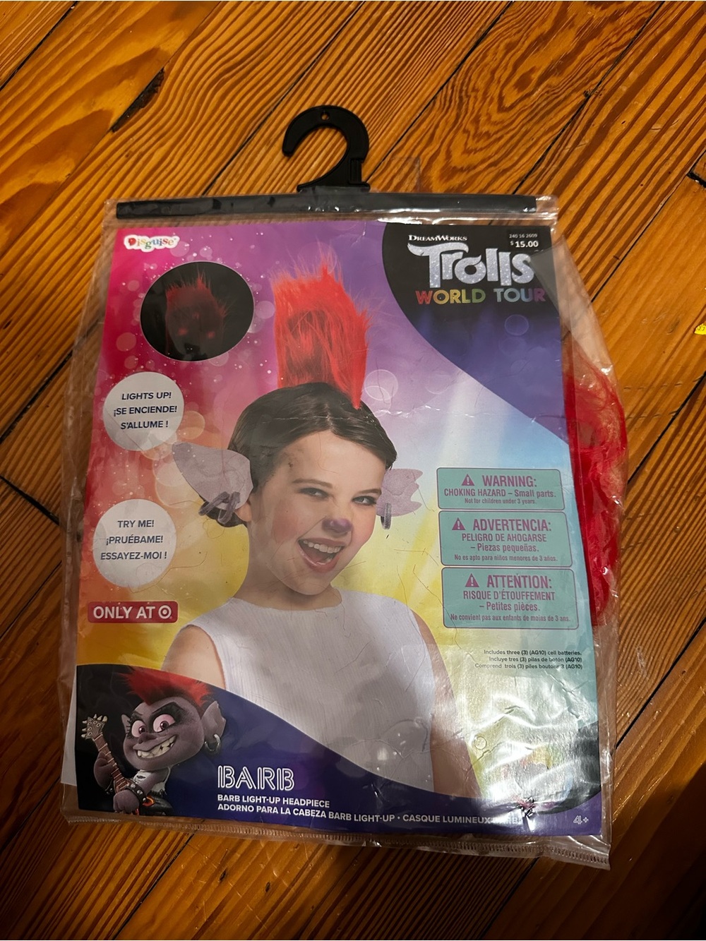 Trolls World Tour Barb Light-Up Kids Headpiece - Red